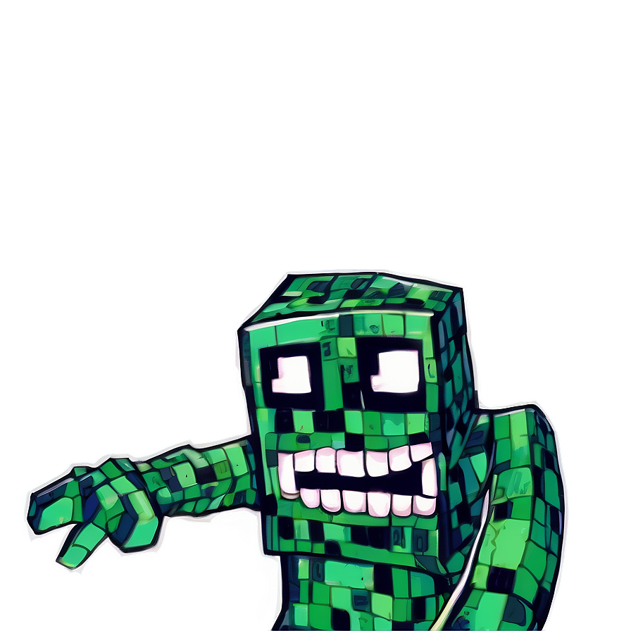 Creeper Sneaking Up Png 42 PNG