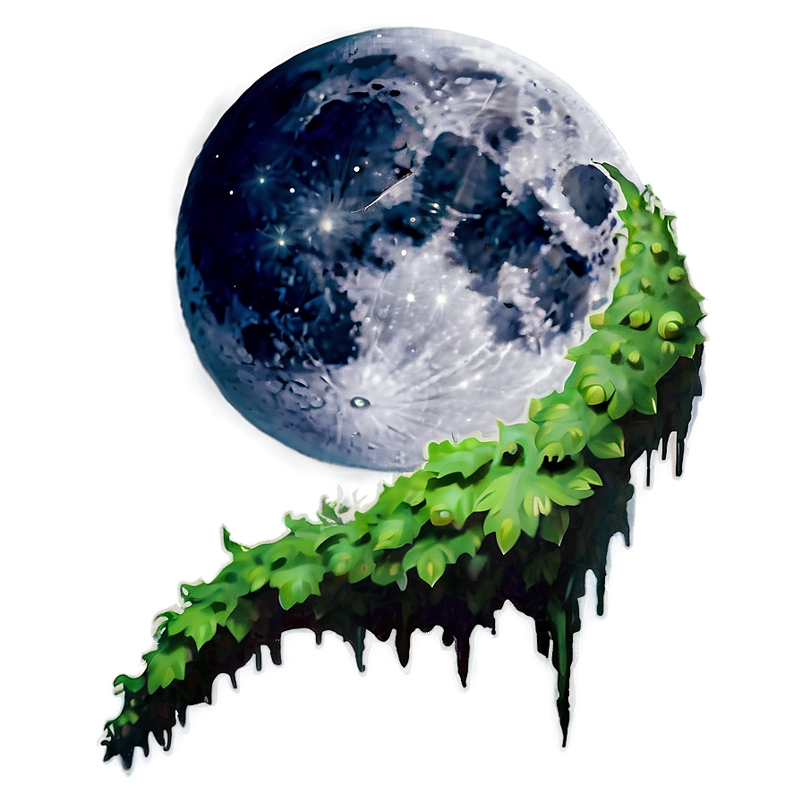 Creeper Under Moon Png Gir12 PNG