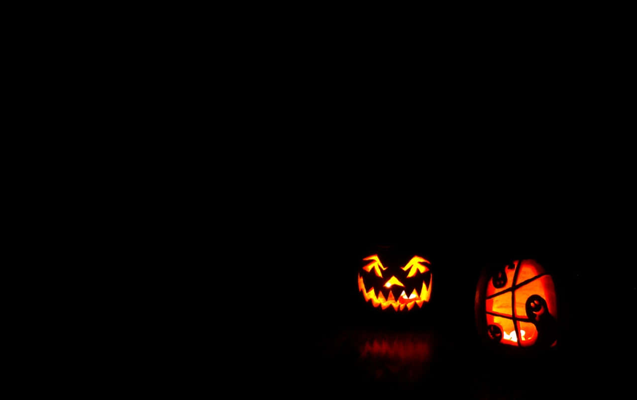 Halloweenespeluznante Estética Jack-o-lantern Fondo de pantalla