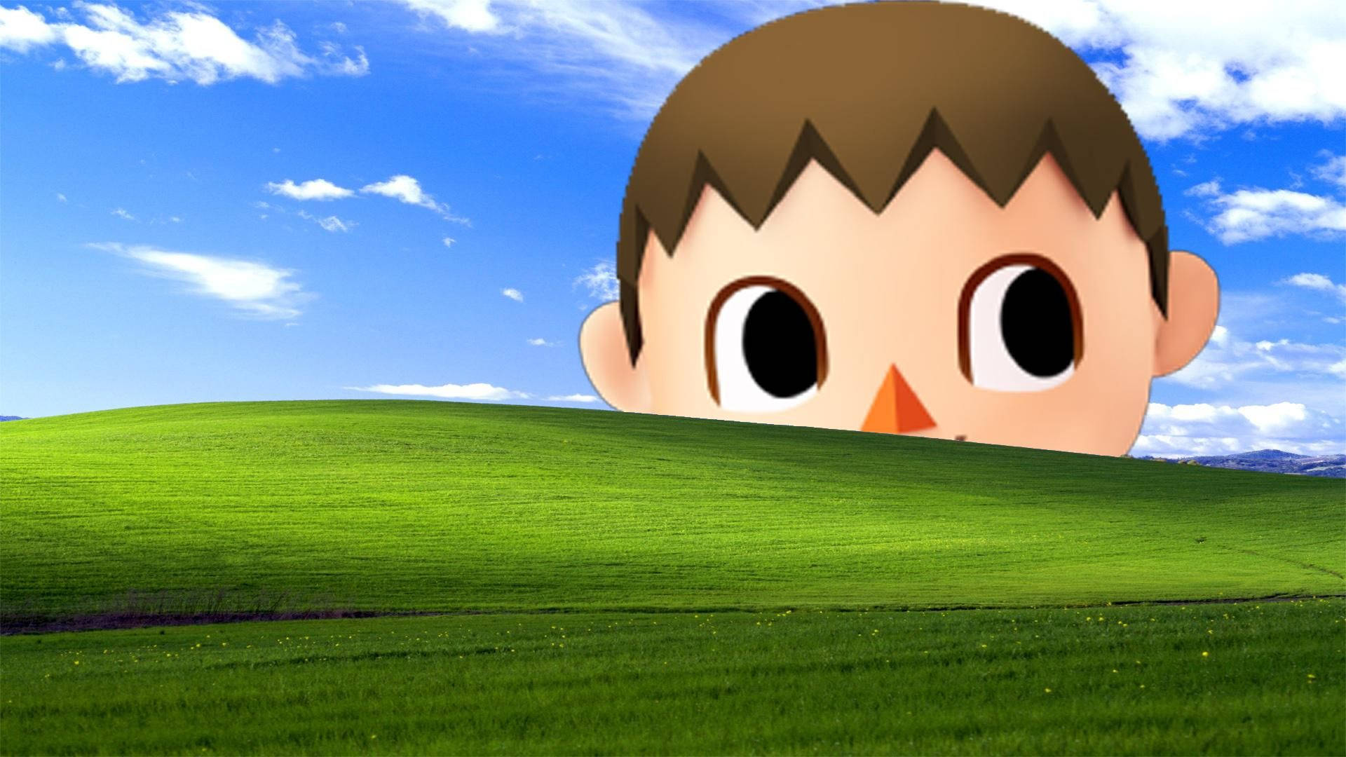 Don't forget to leave the creepy Animal Crossing villager a nice tip Wallpaper