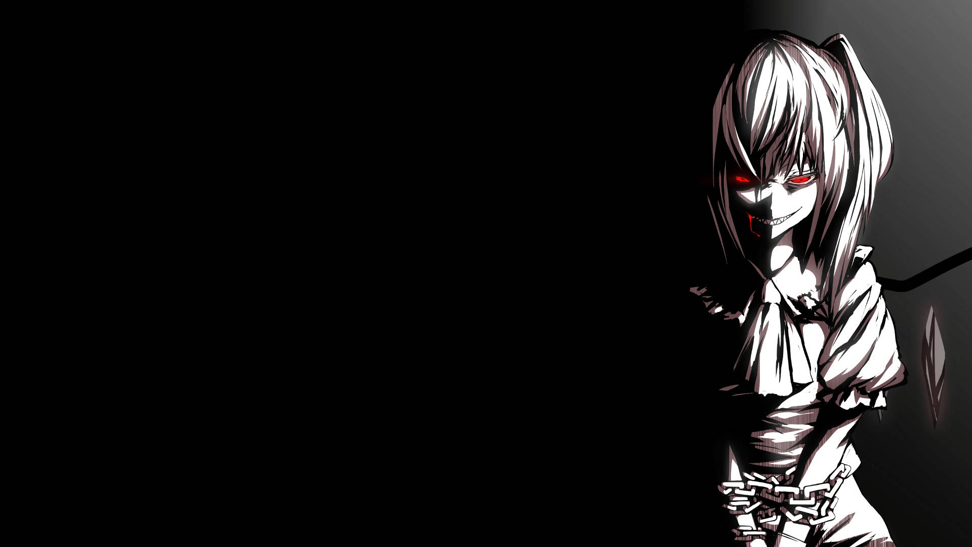 Download Scary Anime Guy With Evil Smiling Face Wallpaper  Wallpaperscom