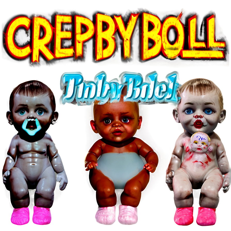 Creepy Baby Doll Png 06252024 PNG