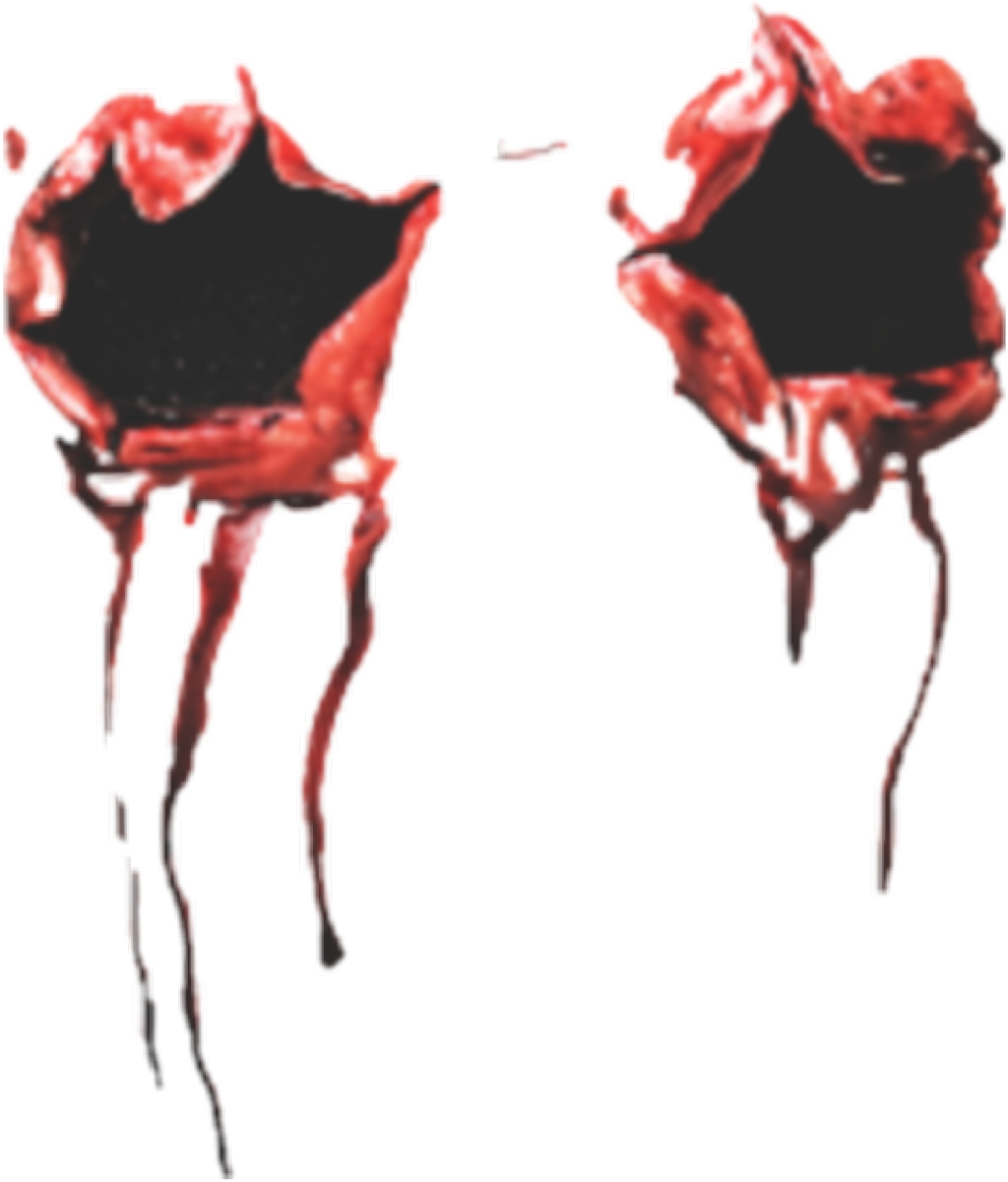 Creepy Bloody Eyes Illustration PNG