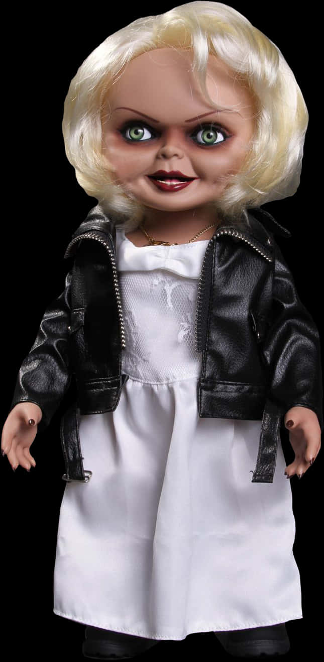 Creepy Bride Doll Figure PNG