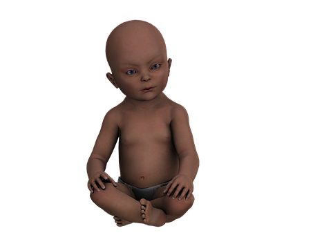 Creepy C G Baby Sitting PNG