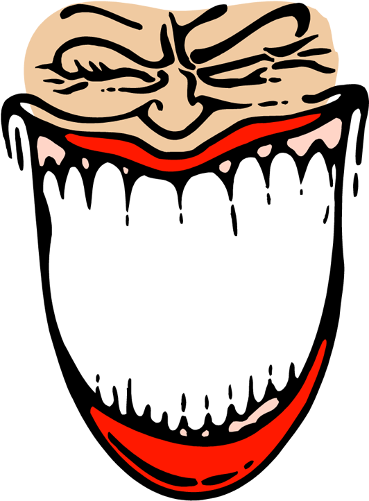 Creepy Cartoon Mouth PNG