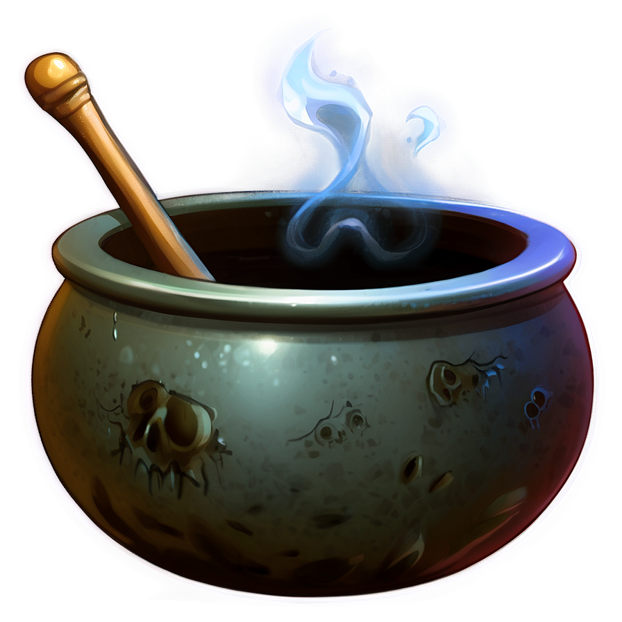 Creepy Cauldron Png 05242024 PNG