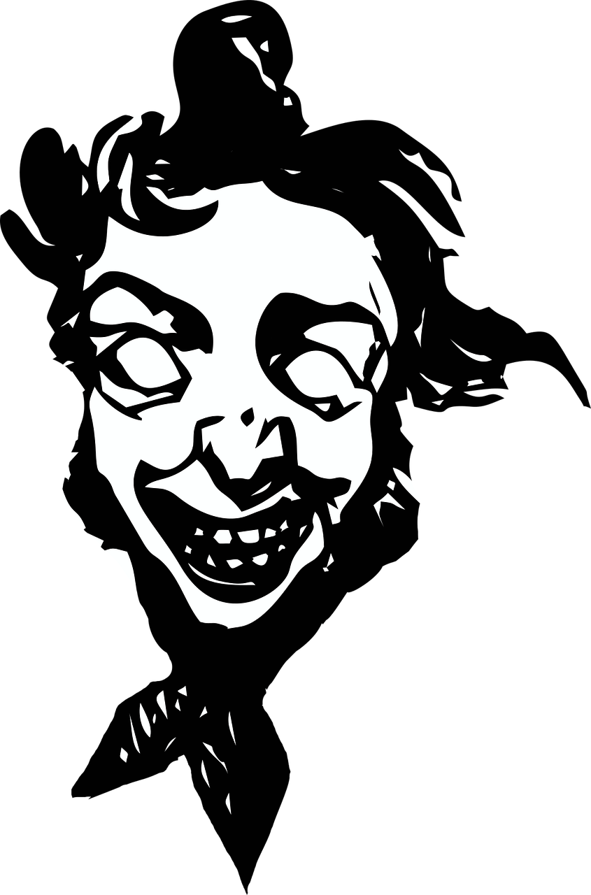 Creepy Clown Artwork PNG