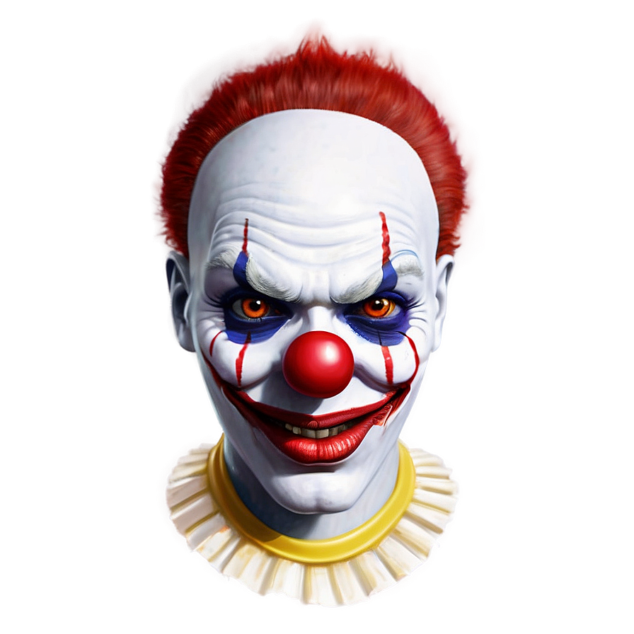 Creepy Clown Face Drawing Png 06272024 PNG