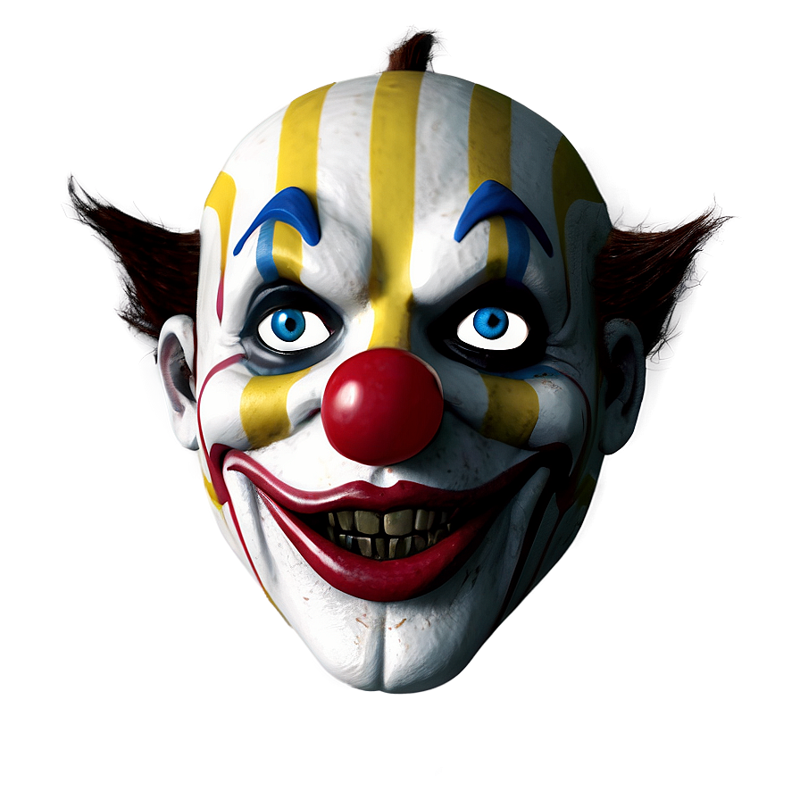 Creepy Clown Mask Png 06212024 PNG