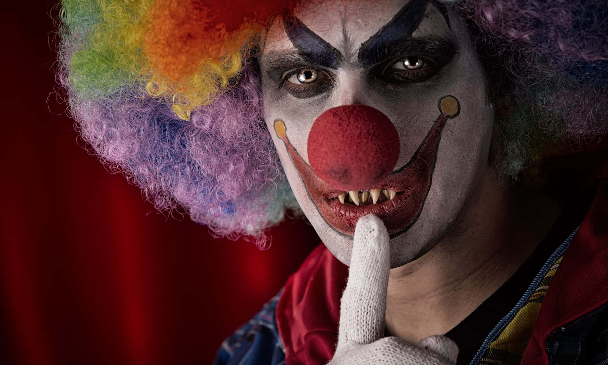 Erlebeden Horror Eines Gruseligen Clowns