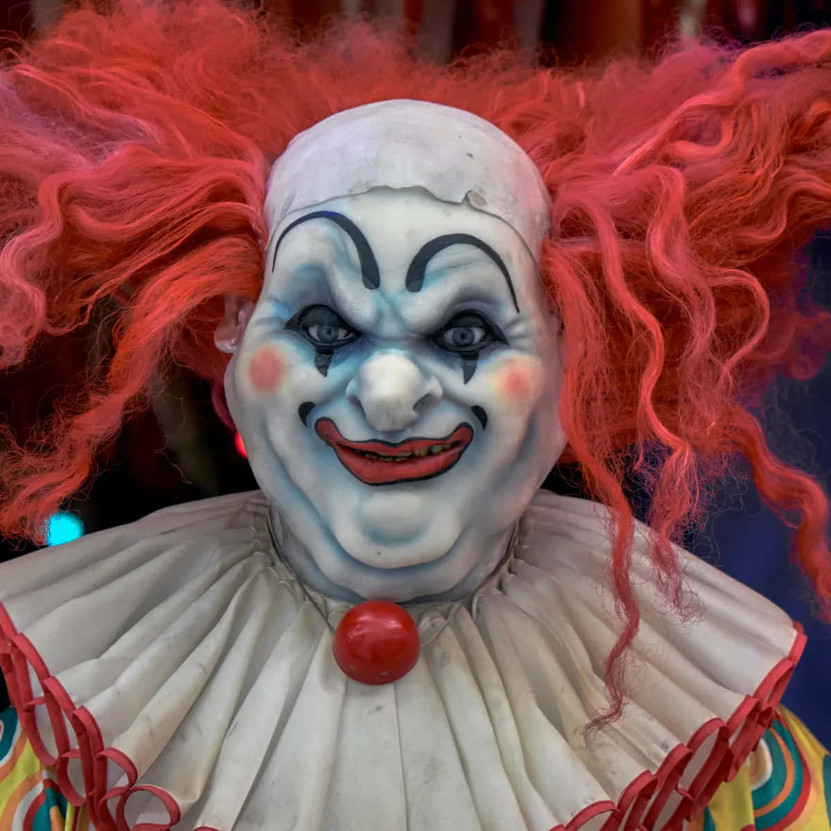Terrifying Encounter: Captivating and Creepy Clown Image