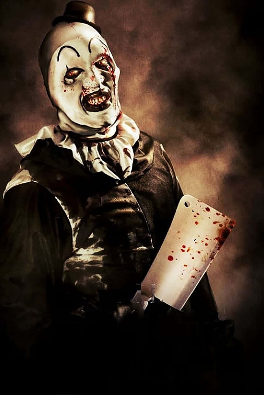 Creepy_ Clown_ With_ Bloody_ Knife.jpg Wallpaper