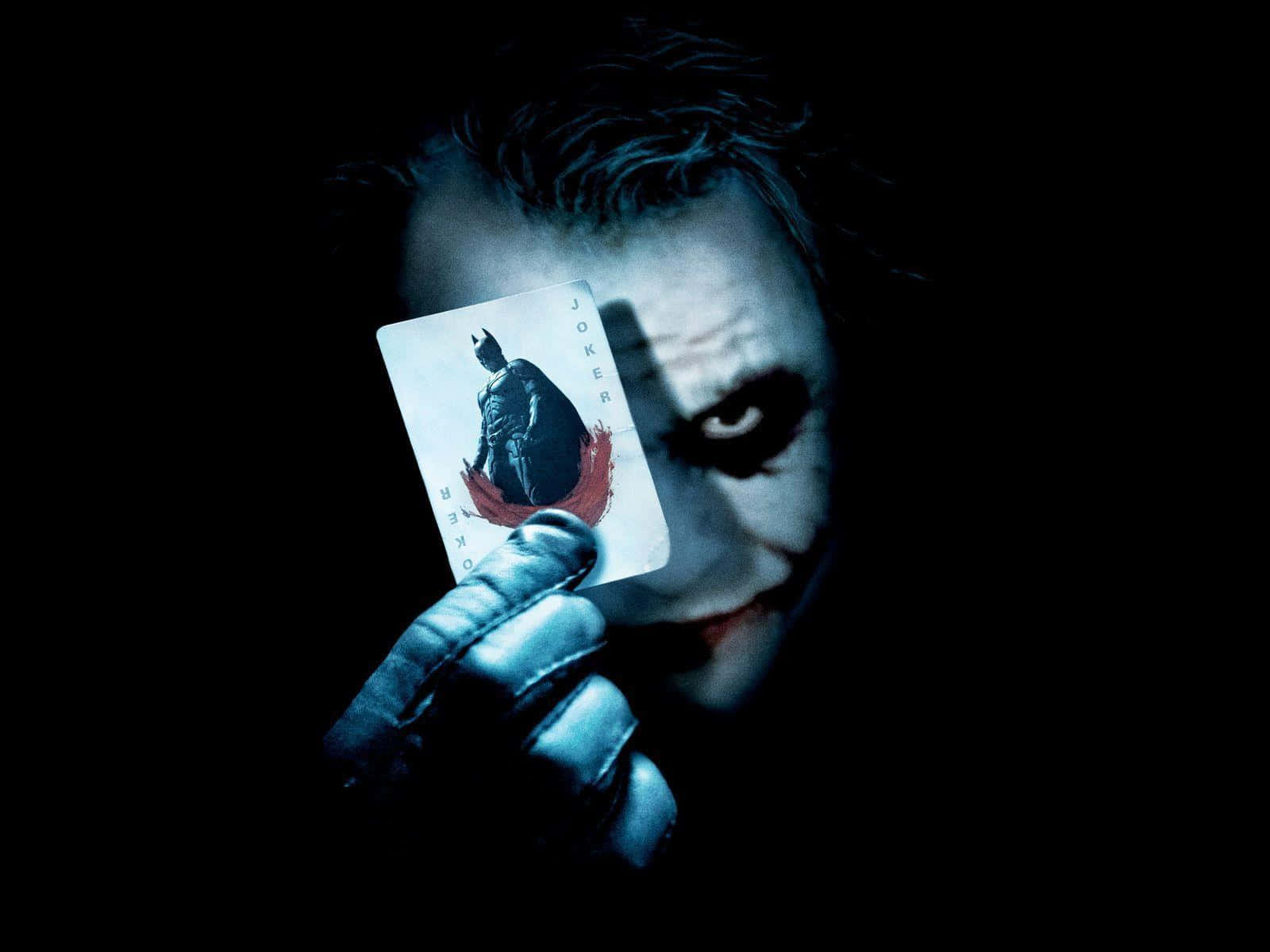 Creepy Dangerous Joker Batman Card Wallpaper