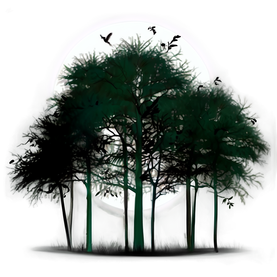 Creepy Dark Forest Png Hta PNG