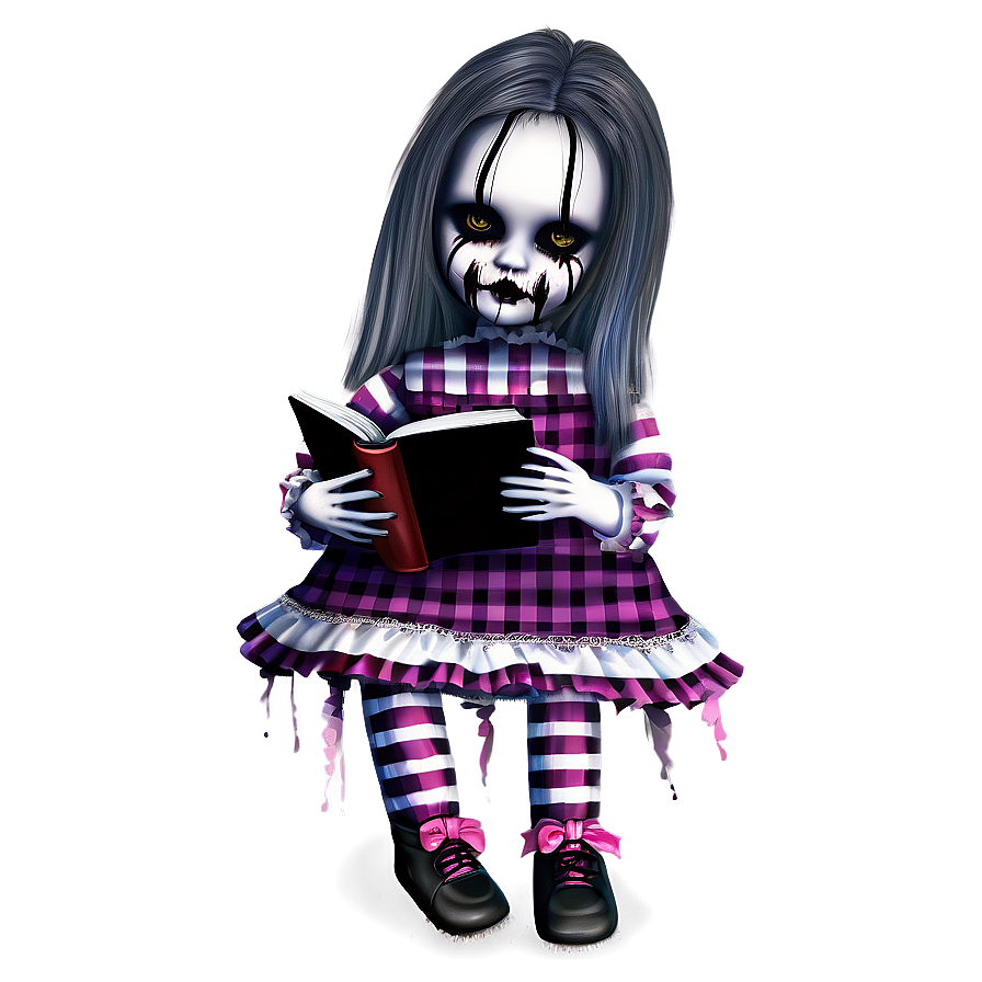 Creepy Doll With Book Png 82 PNG