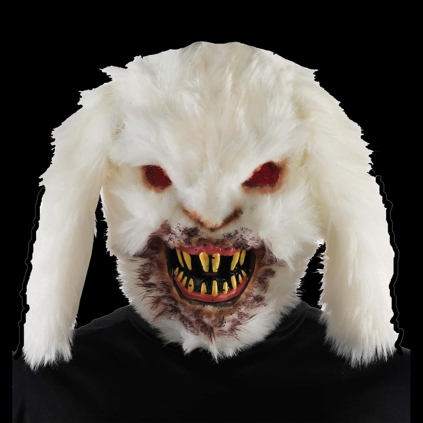 A creepy Easter bunny ready to surprise