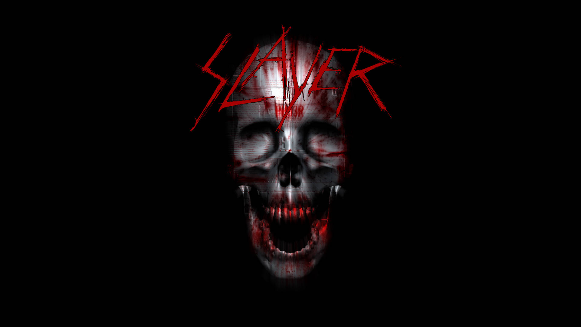 Creepy Face Slayer Band Background