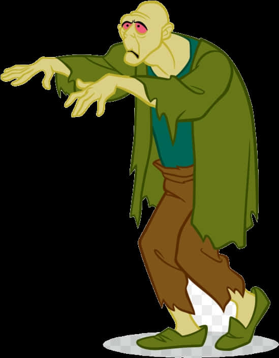 Creepy Green Ghost Scooby Doo PNG