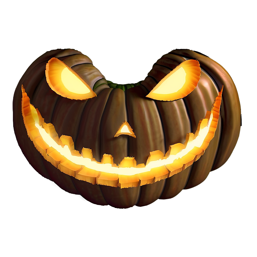 Creepy Grinning Jack-o'-lantern Png 48 PNG