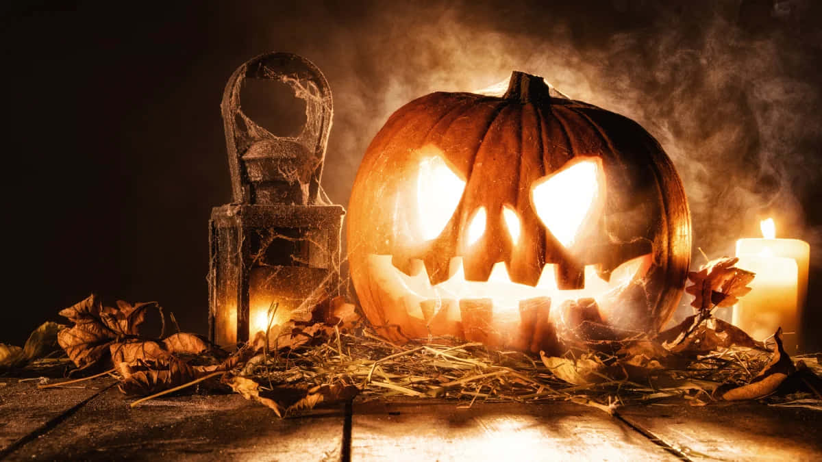 Spooky Creepy Halloween Scene