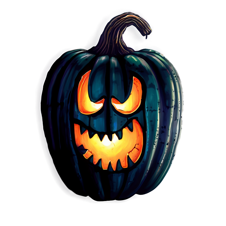 Creepy Jack O Lantern Art Png Dwn PNG