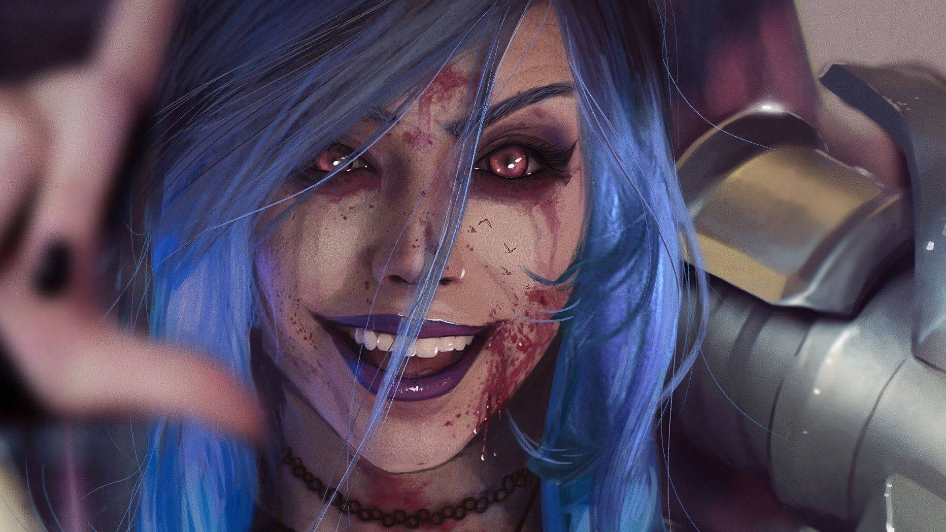 Creepy Jinx With Bloody Face Wallpaper