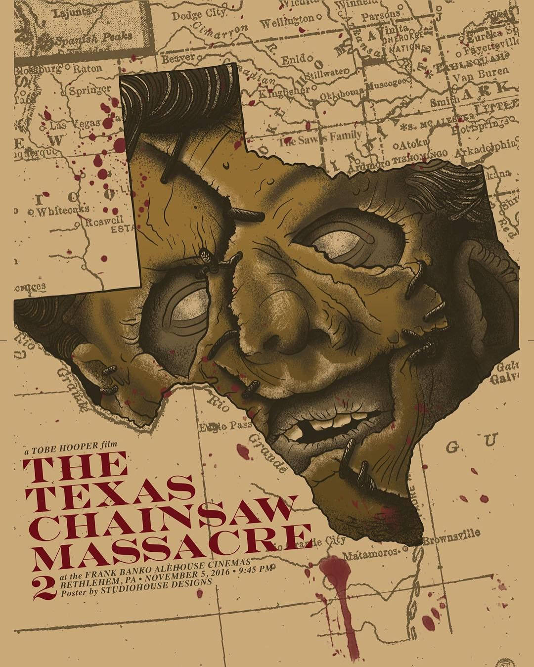 Creepy Map Texas Chainsaw Massacre Wallpaper
