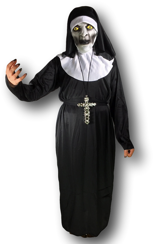 Creepy Nun Costume Halloween PNG