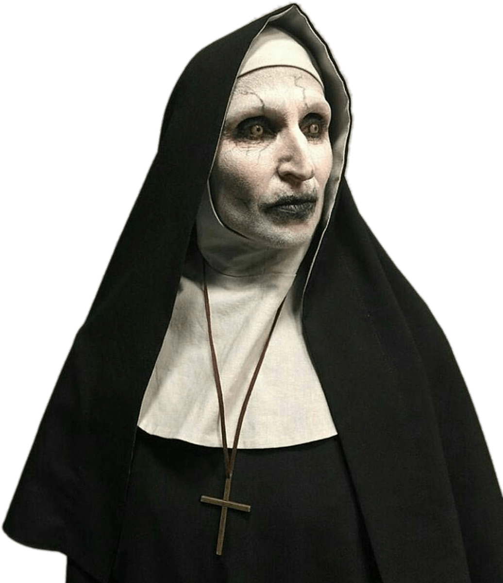 Creepy Nun Makeup PNG