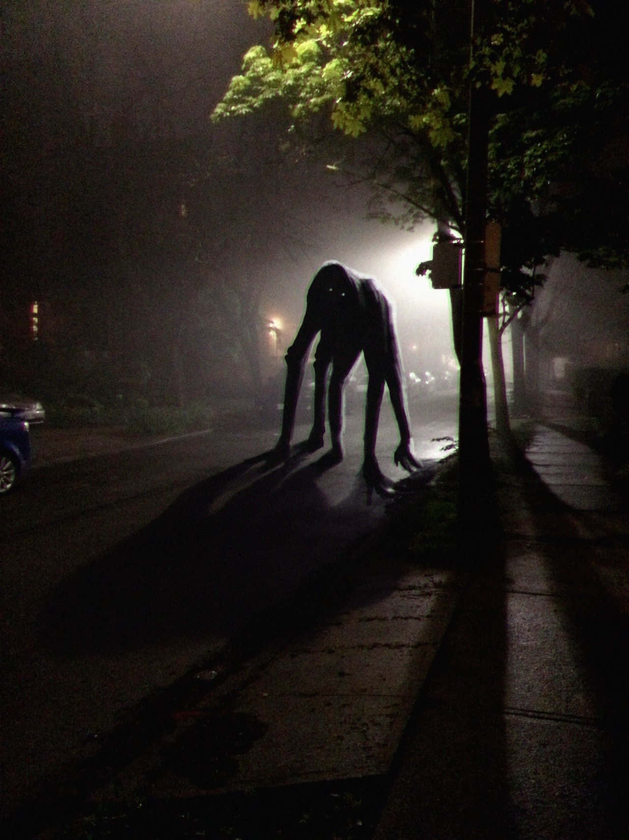 Creepy Creature In The Streets Picture