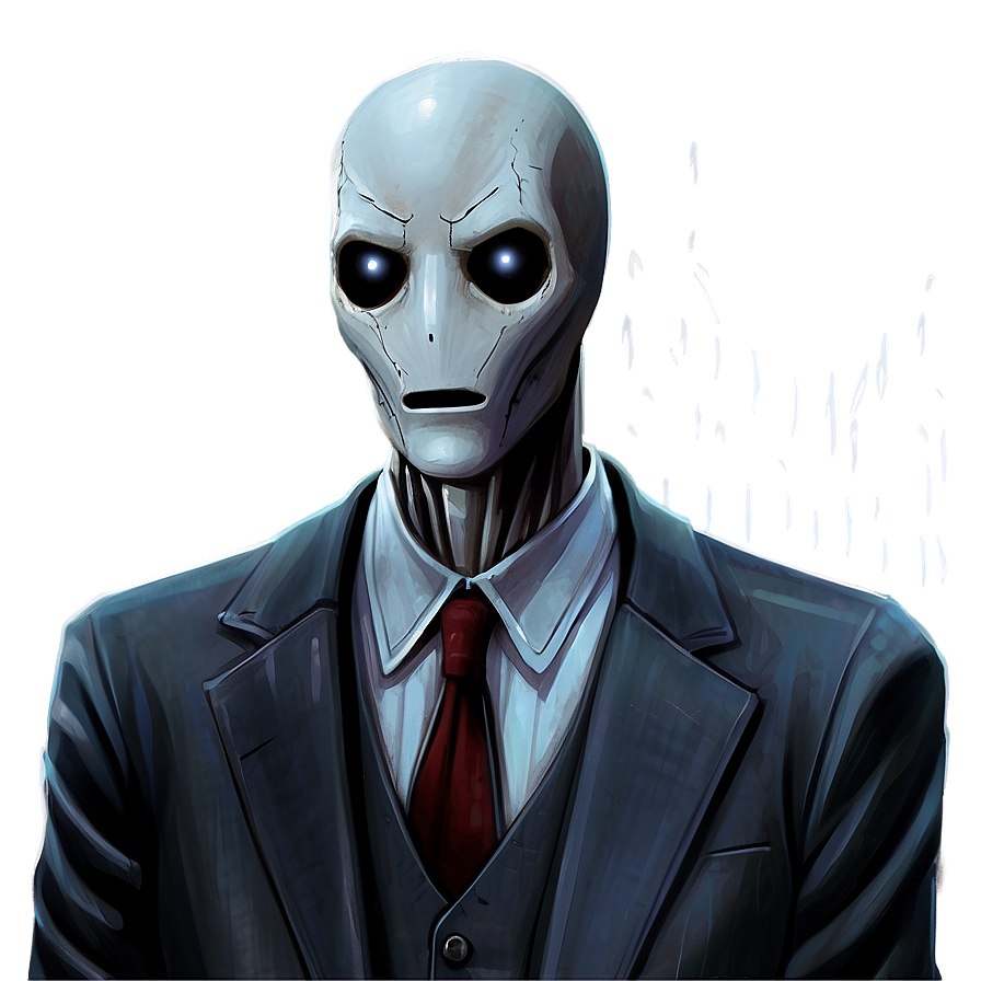 Creepy Slender Man Art Png 05252024 PNG