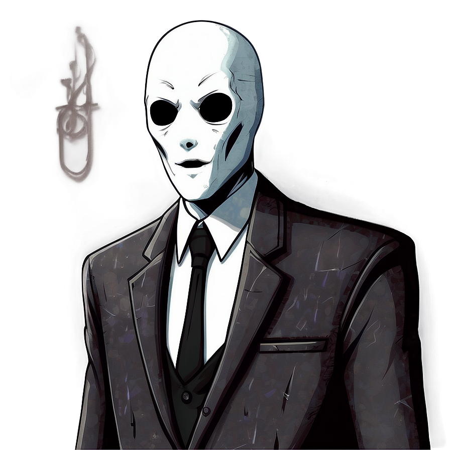 Creepy Slender Man Art Png 05252024 PNG