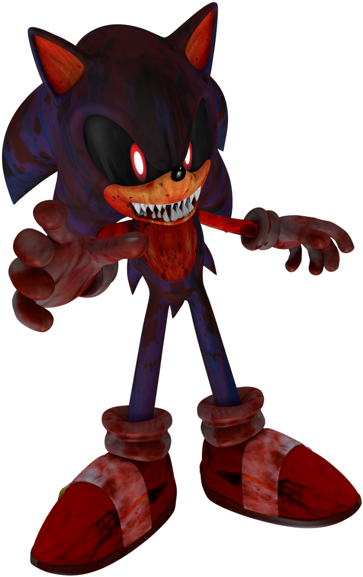 Creepy Sonic Exe Character PNG