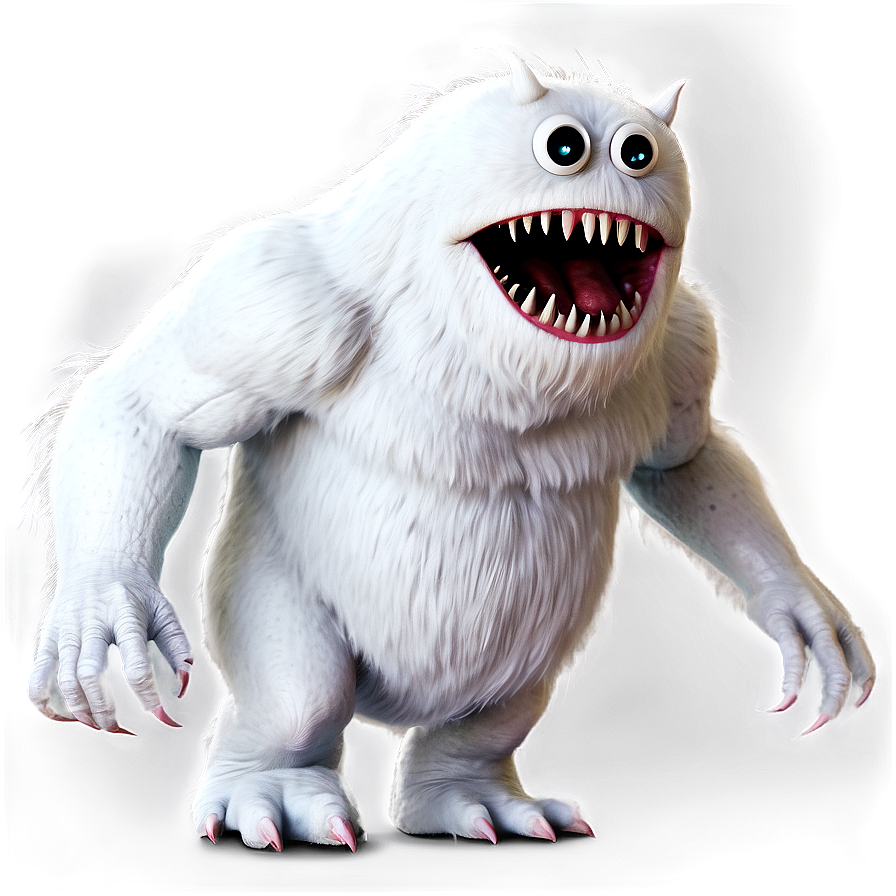 Creepy White Monster Art Png Ung11 PNG