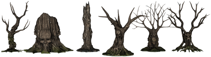 Creepy_ Tree_ Silhouettes PNG