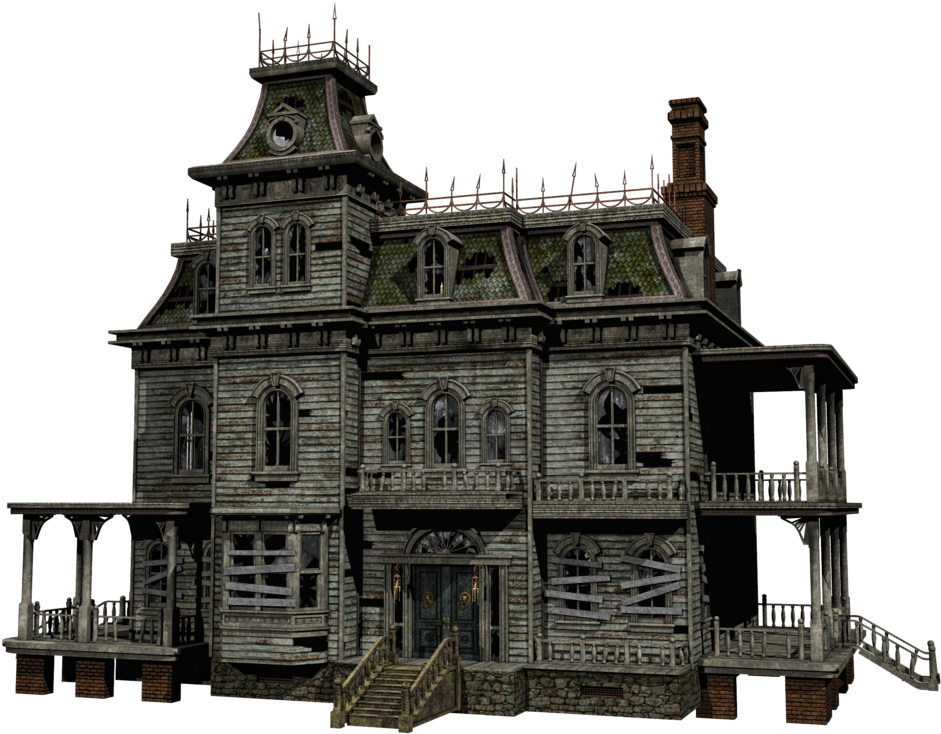 Creepy_ Victorian_ Haunted_ House.png PNG