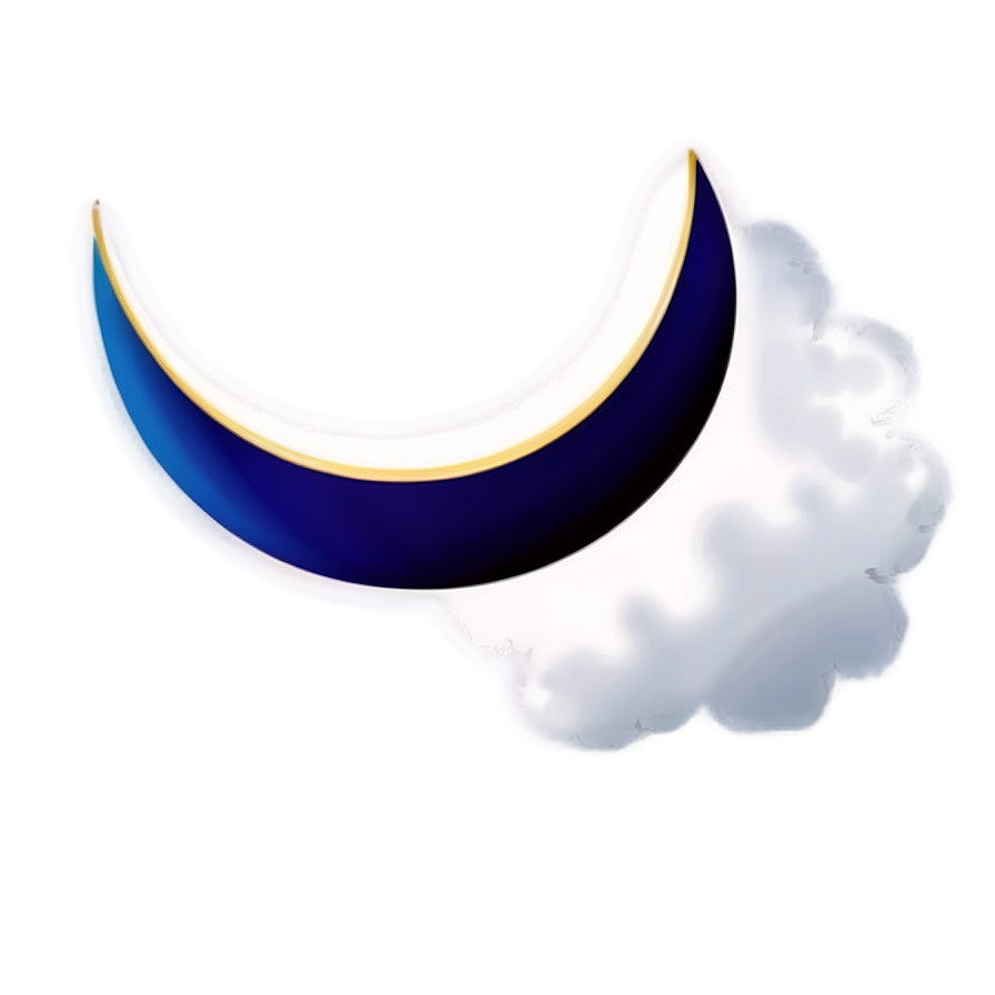 Download Crescent Moon And Clouds Png Yqo Wallpapers Com