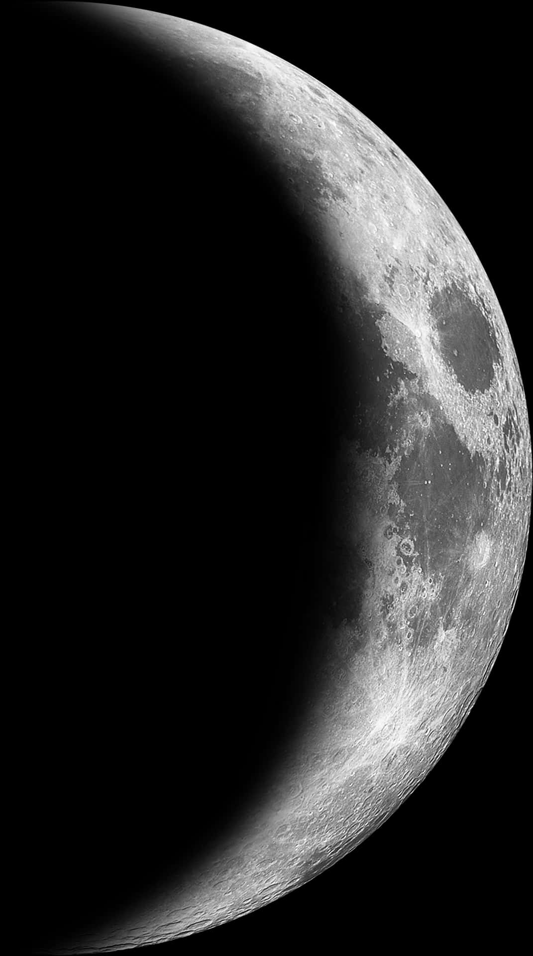 Download Crescent Moon Closeup | Wallpapers.com