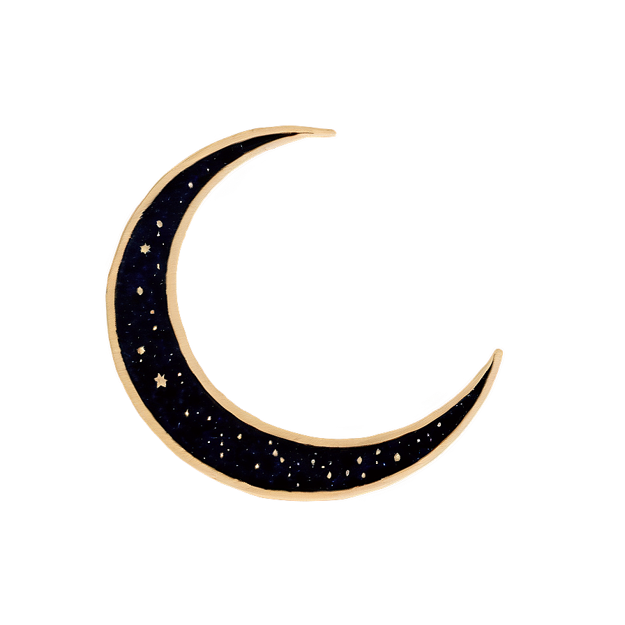 Download Crescent Moon Outline Png Tdx | Wallpapers.com