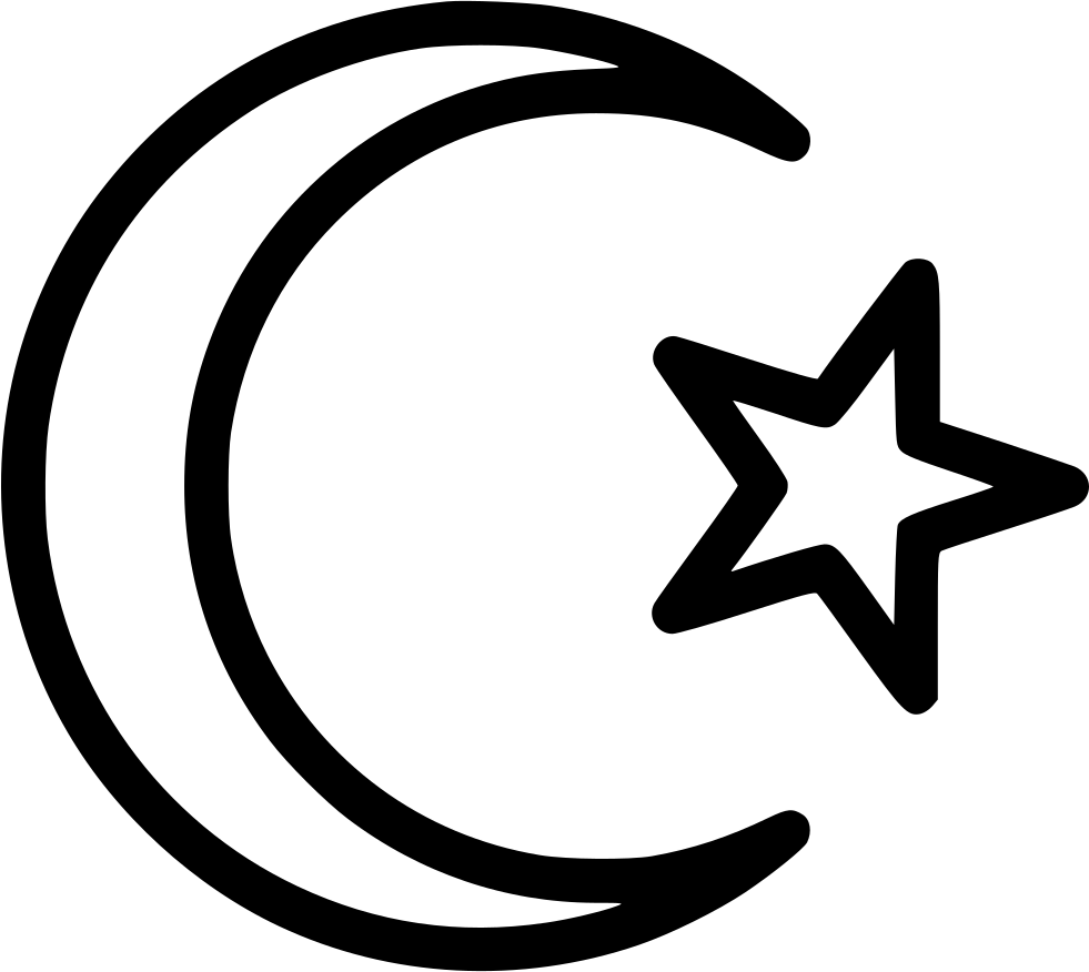 Crescent Moonand Star Icon PNG