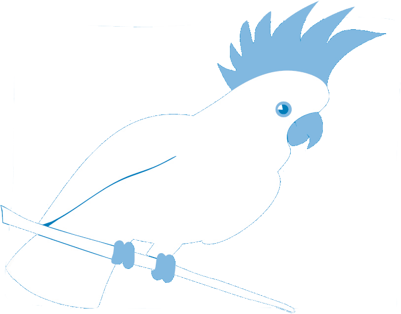 Crested Cockatoo Vector Art PNG