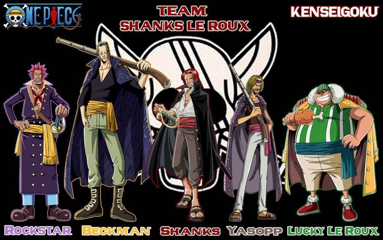 Crew Members Of Shanks One Piece Wallpaper