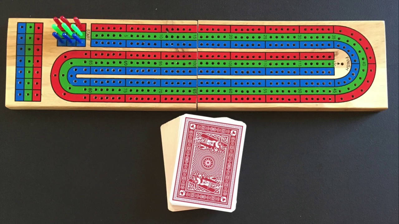 Cribbage Board Stack Of Cards Wallpaper