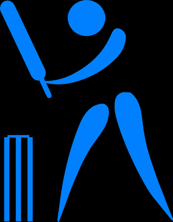 Cricket Batsman Icon PNG