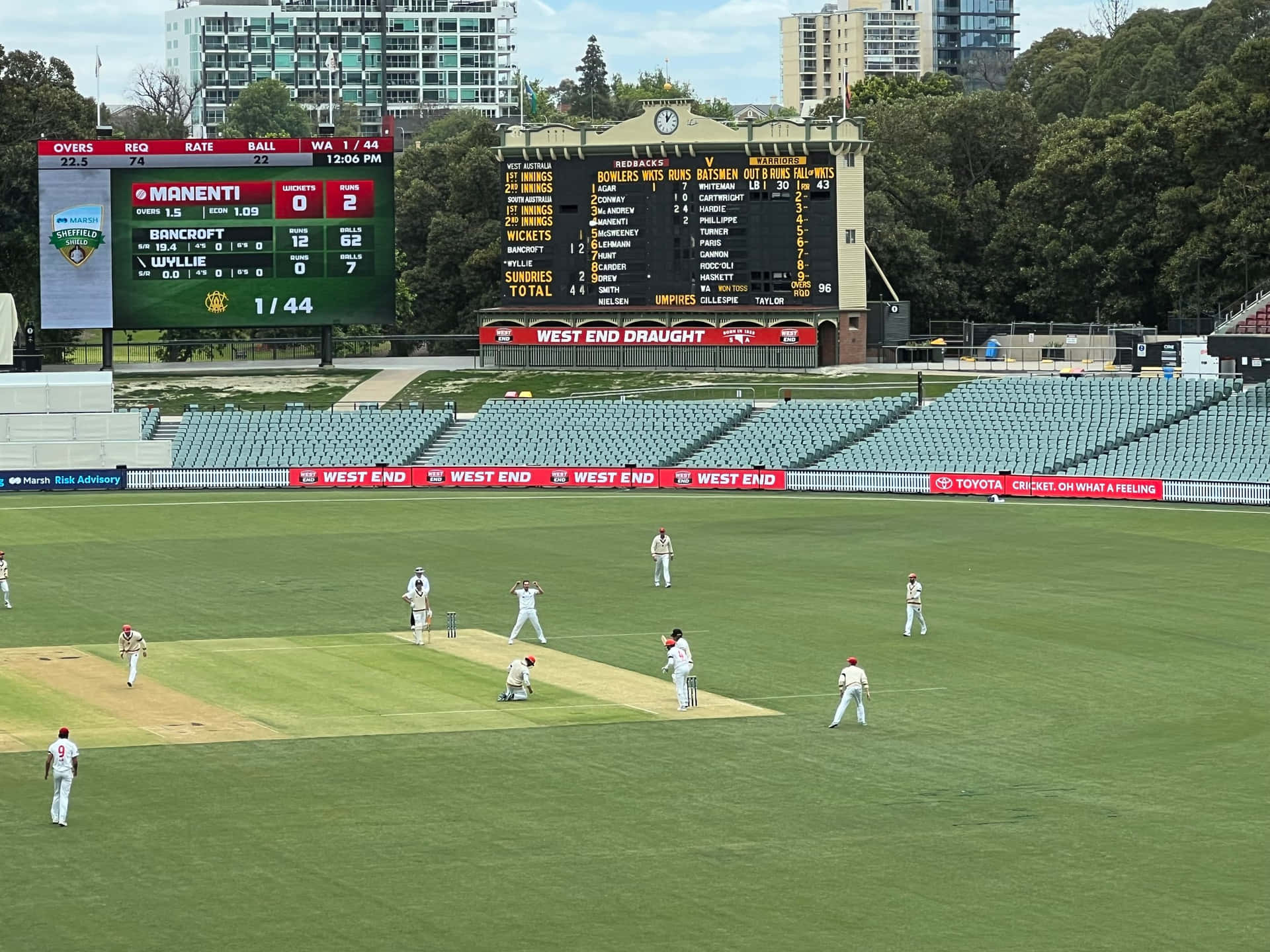 Cricket Match Adelaide Oval Daytime Wallpaper
