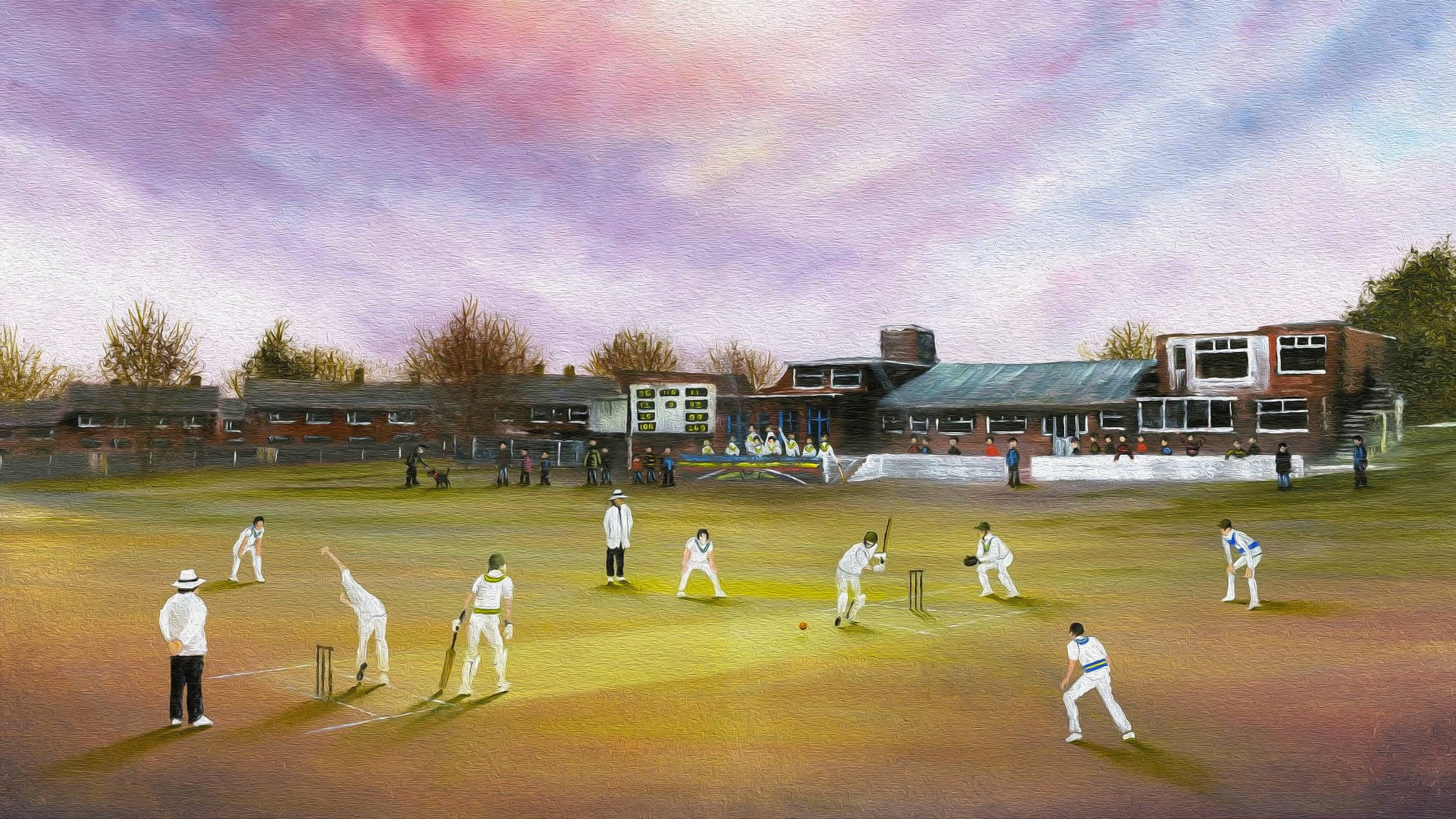 Cricket Painting 4k Wallpaper
