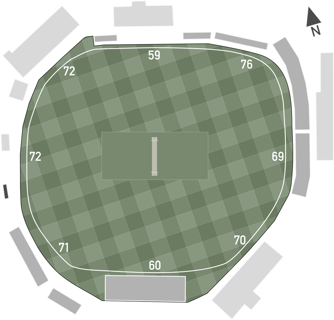 Cricket Stadium Layout Plan PNG
