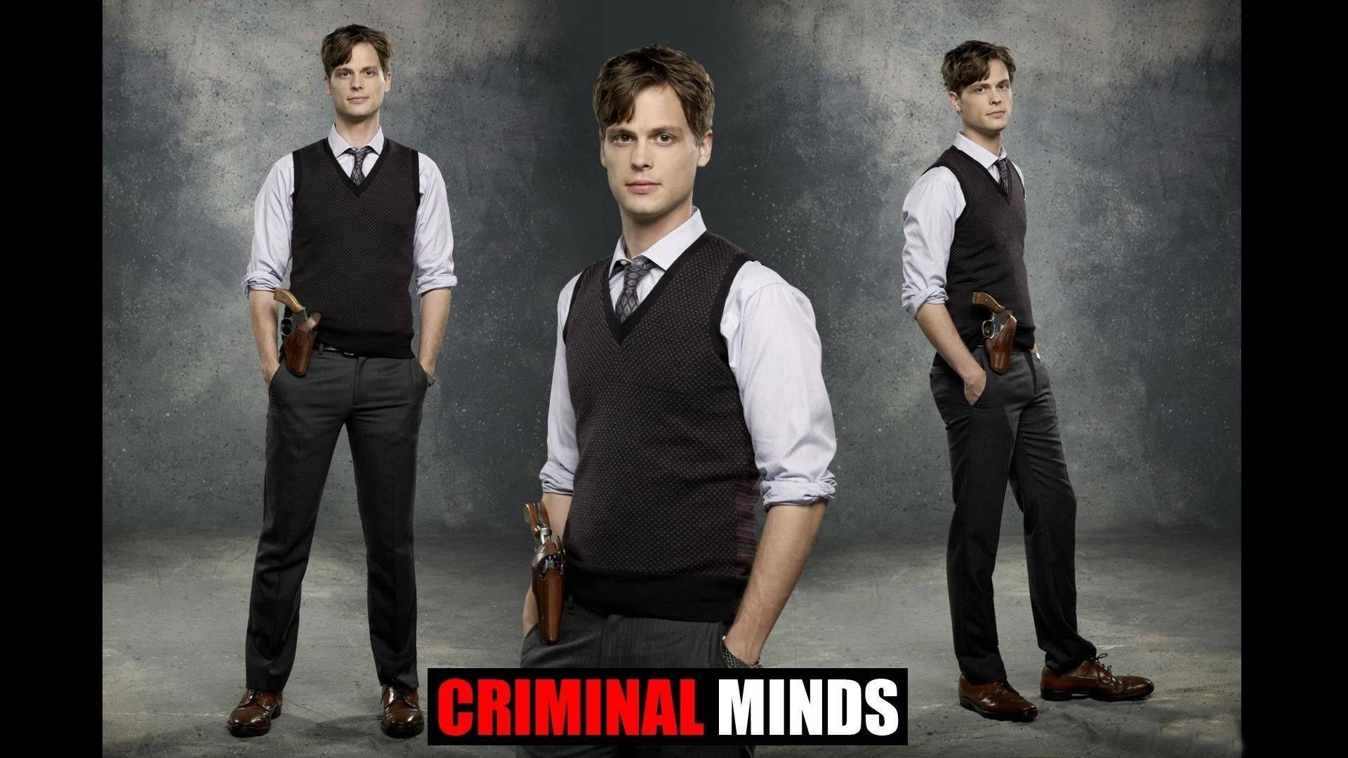 Matthew Gray Gubler's Pensive Stare in Criminal Minds Wallpaper