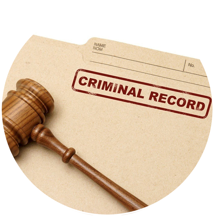 Criminal Recordand Gavel PNG